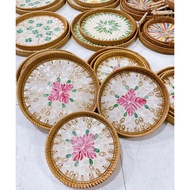 Pearl Tray 22-24-28 Rattan Tray For Dining Table Decoration, Tea Tray, Table Decoration Tray, Photography Accessories Tray