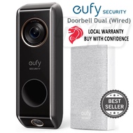 eufy Video Doorbell Dual Camera (Wired) with Chime Dual Cam Delivery Guard 2K with HDR camera cctv i