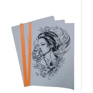 50 Sheets Of Mixed Geisha Tattoo Designs