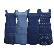 Pure Cotton Washed Denim Apron (Apron)