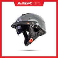 Mũ Bảo Hiểm Nửa Đầu Có Kính Âm LS2 OF590 Rebellion
