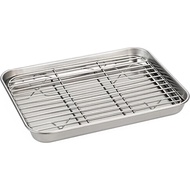Stainless Steel Baking Trays, 9x7 Inch Cooling Rack Multipurpose Oven Tray for Baking Steaming Roast