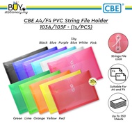CBE A4 F4 PVC String Management File Holder 103A 103F -(1s/PCS) Paper Organizer Document File Folder