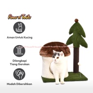 Paws N Tails Scratching & Tree Play Hidden Hole For Cats Tree Mushroom