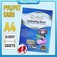 I-Tech PVC Sheet 50 Sheet Use For Making ID A4 size