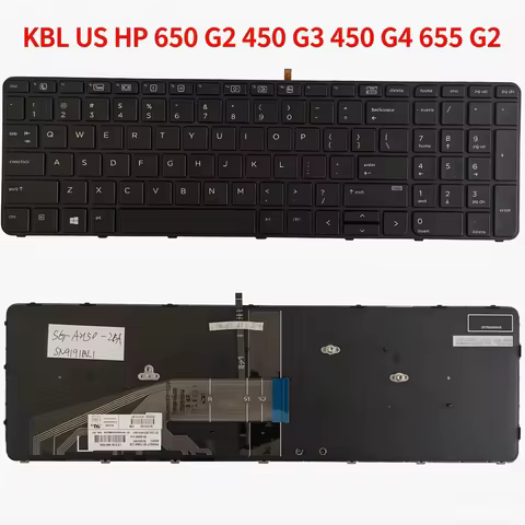 Original New US Language For HP 650 G2 450 G3 450 G4 655 G2 Black Backlight Laptop SG-80620-XUA1PE41