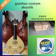 alat musik gambus gratis packing kayu