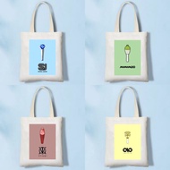 Kpop Idol Group Lightstick Logo Customize Totebag Fandom Bag ATEEZ STRAYKIDS GOT7 SHINEE GIDLE ASTRO