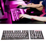 ACAGALA 2 Pcs Keyboard Stickers PVC Decorative General Desktop Computer Keycaps Compatible with 84 t