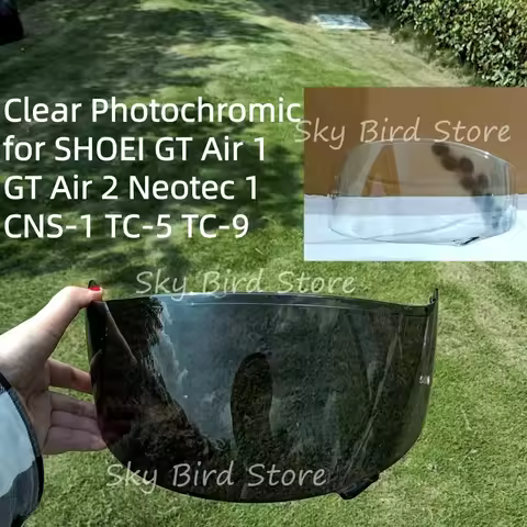 Photochromic Visor for SHOEI GT Air 1 Neotec 1 CNS-1 TC-5 TC-9 GT Air 2 Lens Shield Uv Cut Casco Mot