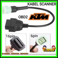 Ktm obd2 Motorcycle scanner Cable 6th pin. ktm Motorcycle scanner Connector.