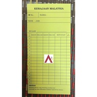 KAD PERAKAM WAKTU KUNING KERAJAAN MALAYSIA