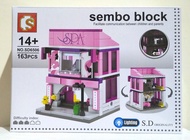 Brick City SPA house with LED Lightning - Sembo block SD 6506