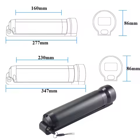 Sushi-Maki 3.0 Reention 21700 Electric Bicycle Battery 36V 10Ah 24V 15Ah Mini Bottle PROPELLA 7S VER