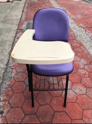 【二手倉庫-崇德店】二手家具☆紫色大學椅☆培訓椅 連結椅 寫字椅 書桌椅 講堂椅 一體桌椅 補習班桌椅