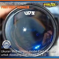 BILED UPS Sticker Reverse Font