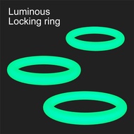 3Pcs Silicone Cock Ring Penis Ring Luminous Sex Toys For Men Delay Ejaculation Testicle Ball Stretcher Erection Sex Products