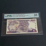 Uang Kuno 10000 rupiah sepuluh ribu rupiah 10k 1979 FJD063377 PMG 58