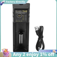18650 Battery Charger 26650 Usb Smart  Hydrogen Aa Aaa 21700 Single Slot Lithium Battery Charger