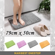 79CM X 50CM Floor Mat Door Mat Bathroom Toilet Kitchen Bedroom Mat Carpet Thick Mat