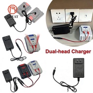GREATMY Dual-head Charger, Universal Overload Protection Lithium Battery Charger,  18/21V/24V Lithiu