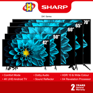 Sharp 4K UHD Android TV (42"-70")DK1 Series HDR10 LED Smart TV 4TC42DK1X / 4TC50DK1X / 4TC60DK1X / 4TC65DK1X / 4TC70DK1X