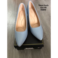 ‼️ Preloved ‼️ Tomaz women shoes heels soft blue colour