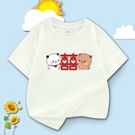 Cute Bubu Dudu Wedding T-Shirt Couple Baju Yier Bride Groom Brother Kitaro100-150cm
