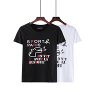 Pure Cotton Short-Sleeved T-Shirt with Dinosaur Print (Agnes B.) - Men's