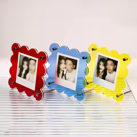 Acrylic Polaroid Frame Double Sided Polaroid Frame for Photos Photo Clear Instax Mini Frame for Film
