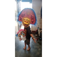 Caplokan barong Topeng Macanan Barongan Devil Anak Telon Dewasa Murah Kediri SD SMP Full Set Kemul B