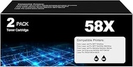 58X Toner Cartridge Black CF258X for Laser Jet Pro M404dw Enterprise M406dn, Compatible with HP 58A 