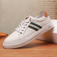 รองเท้าวิ่งกีฬาผู้ชาย Ecco ดั้งเดิมรองเท้าผ้าใบรองเท้าหนังรองเท้าสำหรับทำงานลำลอง SHY901312รองเท้าขั