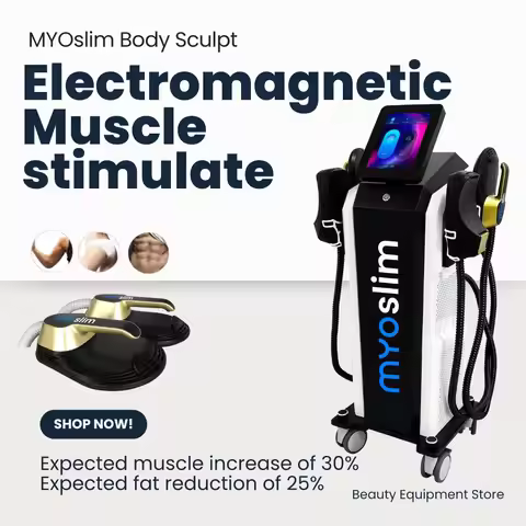 EMS Body Sculpt 6500W Slimming Fat Burning Muscle Building Electromagnetic Therapy Machine for Body 