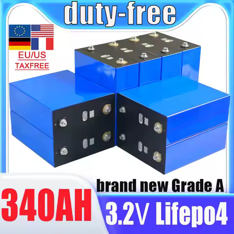 1-64PCS new 3.2V 340AH Grade A 10000 cycles Lifepo4 Battery 3C RV EV Lithium Iron Phosphate Recharge