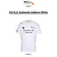 2025 HLE Authentic Uniform White “ZEUS” JERSEY. [Customizable ID] HLE E-sports LOL JERSEYS. Latest F