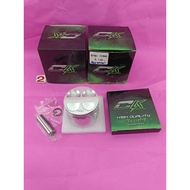 CK Piston Set 4-Valve Valve Clearance Head For W110i 53-57 Mm 13 Bolt Foot Scraper W110i