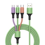 Data Cable 3-In-1 Fast Charging Super Long 5A Multi USB Port สายชาร์จโทรศัพท์มือถือสำหรับ Home USB Data Cable