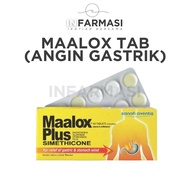 Maalox Plus Chewable Tablets 10's (Strip) / 4 x 10's (Box) Ubat Kunyah Angin, Perut Kembung, Gastrik