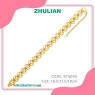 ZHULIAN Gold Plated Bracelet BT5090 Rantai Tangan Klasik Zhulian