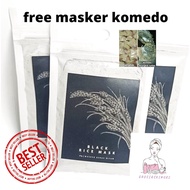 READY Black Rice and Japanese Rice Mask FREE 100% BLACKHEAD MASK Original - grosiaskinori Rice Mask