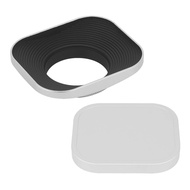 LH-W39T 39mm Square Metal Screw-in Lens Hood with Cap for Leica Elmarit-M 28mm f/2.8 E39 ASPH, Summi