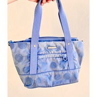 Blue Nylon Polka Dot Bag Japanese Brand 4ac