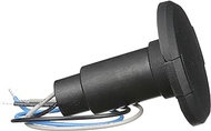 Attwood 910R3PB-7 LightArmor Plug-in Light Base, for Attwood Pole Lights, 3-Pin, Round, Composite Black, Low-Profile