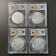 新品现货仿纯银1:1美国银币1oz鹰洋币纪念硬币2026ebay银币  磁铁不吸Imitation Sterling Silver 1:1 US Silver Coin 1oz Eagle Ocean