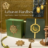 Hard Box Lebaran Motif Eid Wallpaper | Layer Cake Box, Dry Cake Jar & Hamper Gift Box | Chinese New 