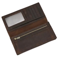 Crazy horse Genuine Leather Long Women's Wallet Premium Leather Wallet