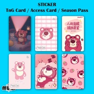 Lotso Bear TnG Card STICKER NFC STICKER Waterproof Thick Hard Material Lotso Bear Touch n Go Card ST