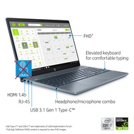 HP Pavilion 15-cs3073, Intel i7-1065G7, 16GB memory, 512 GB Storage, NVidia MX250, 15.6", Backlit Ke