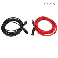 FEPS 1 Pair  Panel Wire, 12AWG 4mm²  Adapter Extension Cable, Practical Black&Red  Extension Cable P